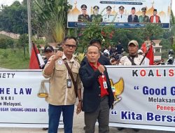 LSM BAKORNAS Oku Timur Unjuk Rasa Tuntut Penertiban Kendaraan Batu Bara Yang Melintas Dijalan Umum